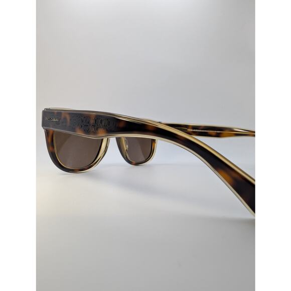 Dolce & Gabbana Unisex Square Frame Sunglasses – Tortoise Shell – New - Picture 4 of 9